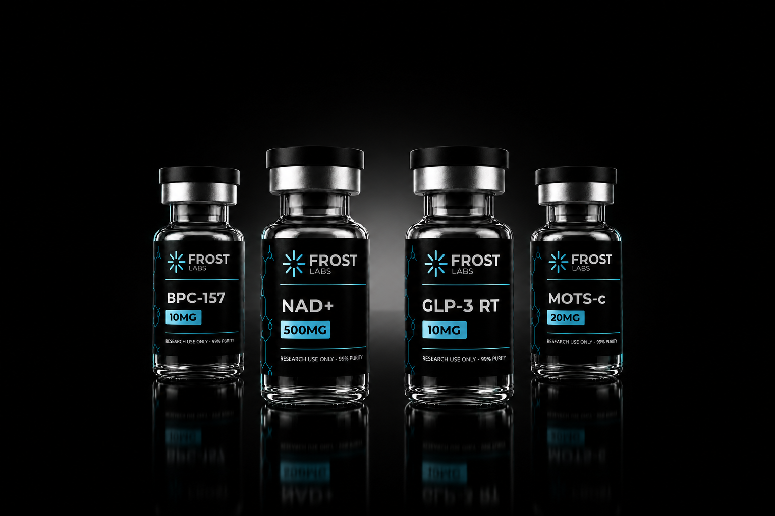 Frost Labs research peptide vials